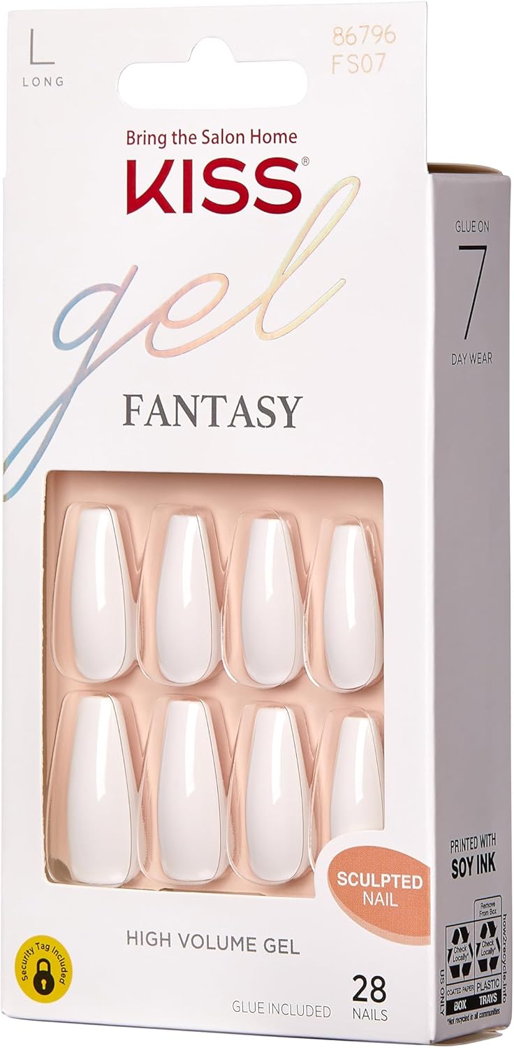 Kiss Nails Gel Fantasy Nails- True Color, Multicolour