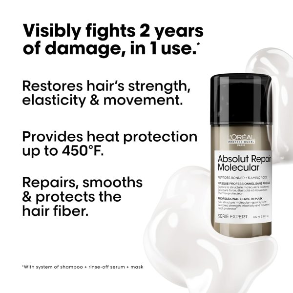 L'Oréal Professionnel Absolut Repair Molecular Leave-In Hair... - Image 3