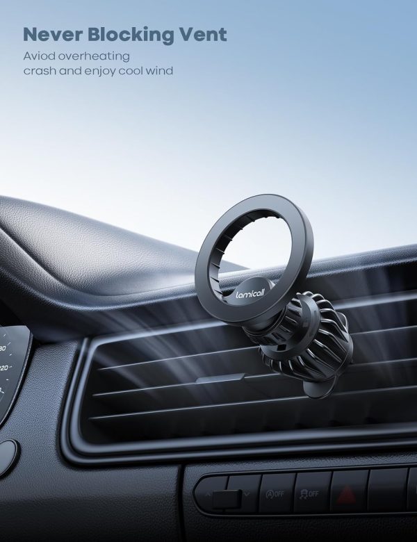 Lamicall 2Packs Magnetic Phone Holder Car,Air Vent Cell Phon... - Image 6