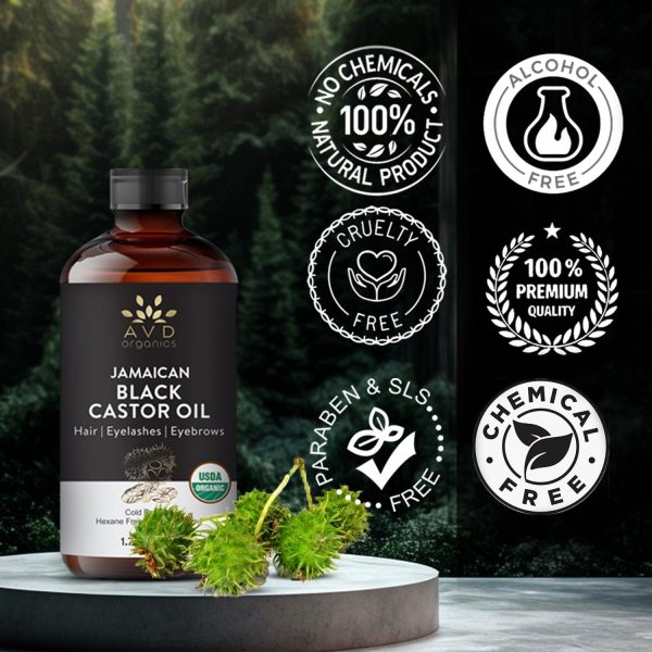 AVD ORGANICS Jamaican Black Castor Oil | 100% Pure and Natur... - Image 5