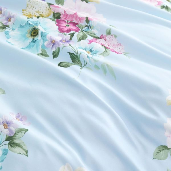 Wake In Cloud - Shabby Chic Comforter Set, Floral Farmhouse ... - Image 5