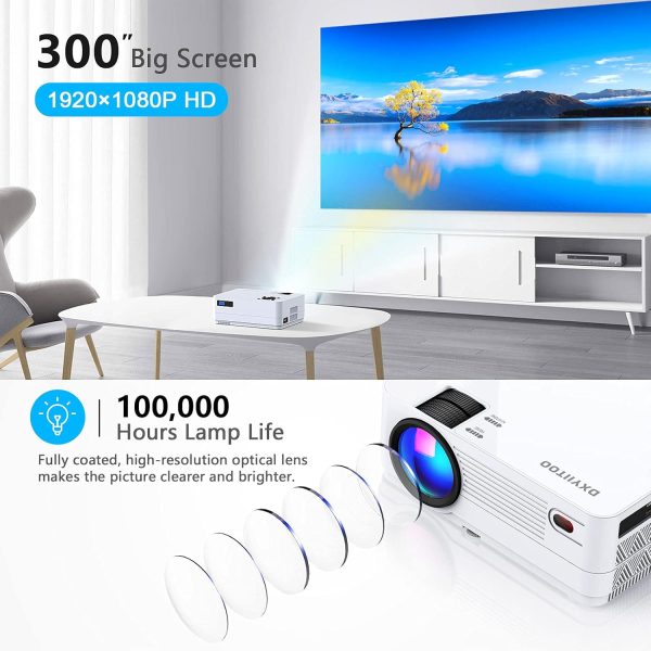 Native 1080P Projector with WiFi and Two-Way Bluetooth, Full... - Image 2