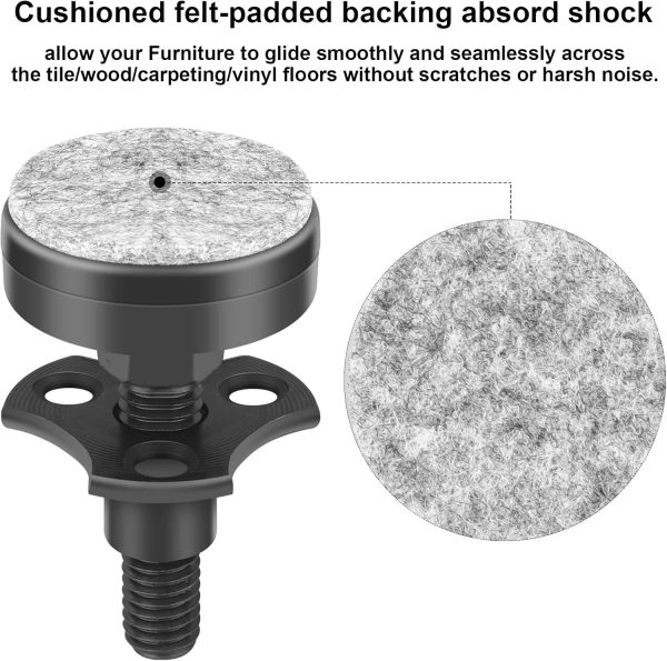 Adjustable Leveling Feet Furniture Levelers Table Feet Heavy... - Image 4