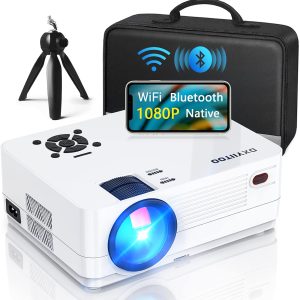 Native 1080P Projector with WiFi and Two-Way Bluetooth, Full...
