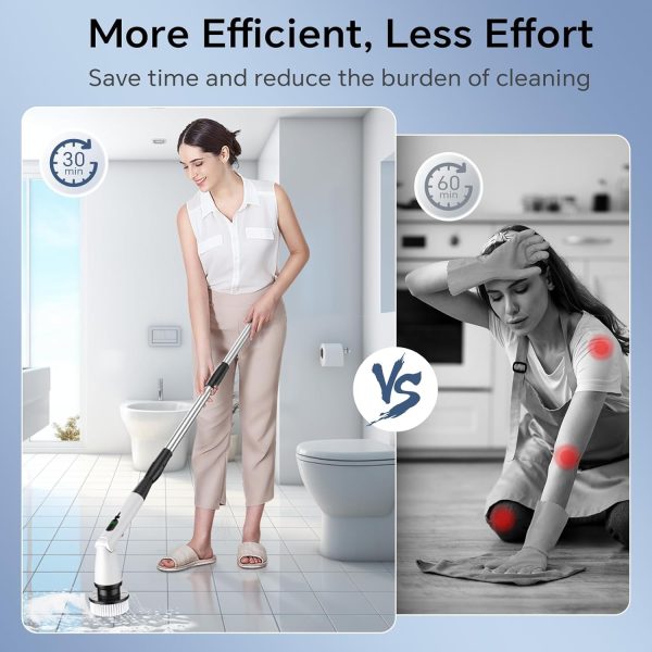 Electric Spin Scrubber with 7 Replaceable Brush Heads 3 Adju... - Image 3