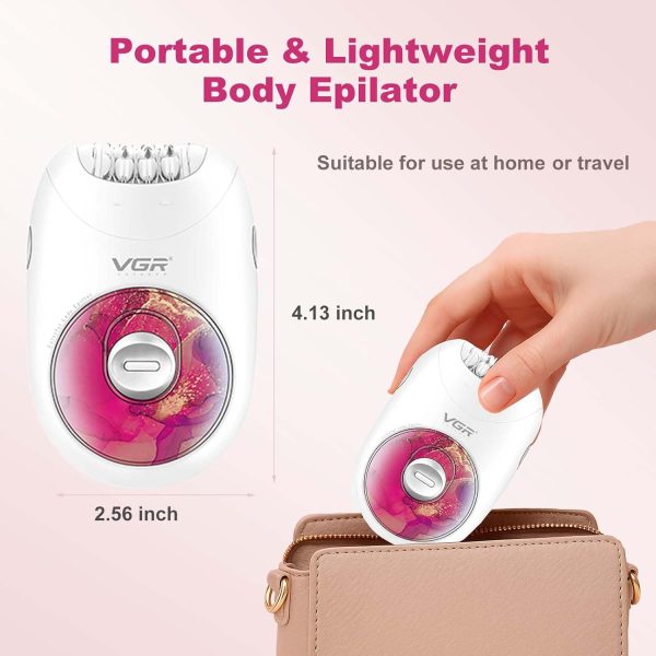 VGR 706 Professional Epilator for Women,Portable Cordless Sm... - Image 4
