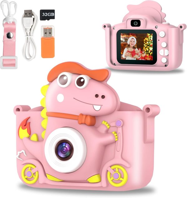 Upgrade Selfie Kids Camera, Kids Camera Toy, 1080P HD Video ...