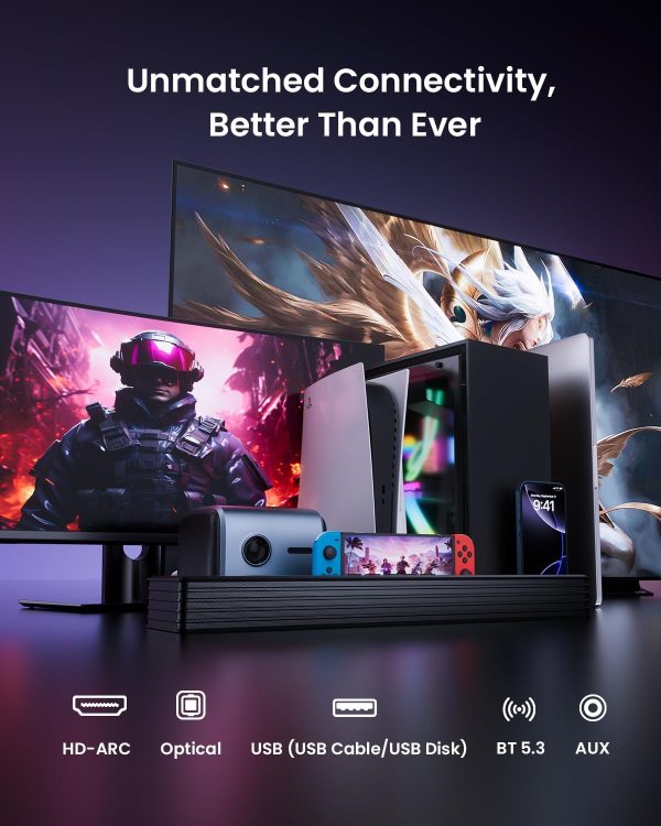 Sound Bar with Subwoofer for TV Computer Speakers for Deskto... - Image 6