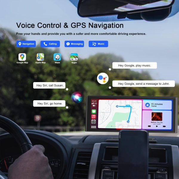 Avylet 9.26" Carplay Screen for Car, Portable Wireless Carpl... - Image 6