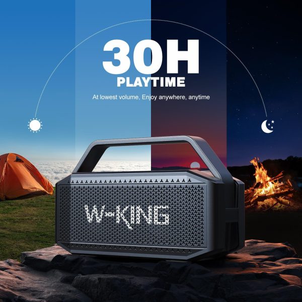 Bluetooth Speaker Wireless Portable, W-KING 80W PEAK Haut Pa... - Image 6