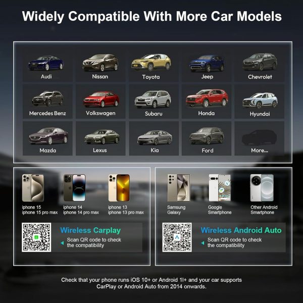 2-in-1 Wireless CarPlay & Android Auto Wireless Adapter, Fas... - Image 4