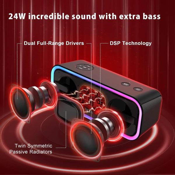 DOSS SoundBox Pro Plus Bluetooth Speaker Wireless with 24W S... - Image 2