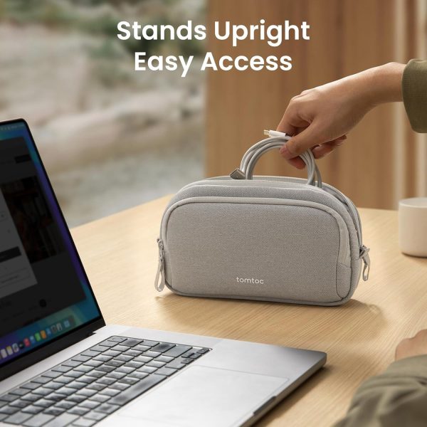 tomtoc Electronic Organizer Travel Case, Water Resistant Dua... - Image 3