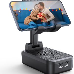 ZEALOT Phone Stand with Wireless Bluetooth Speaker,Compatibl...