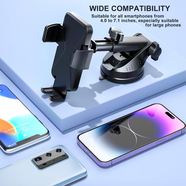 Car Phone Holder [Upgrade Suction Cup & Stable Clip] Phone M... - Image 7