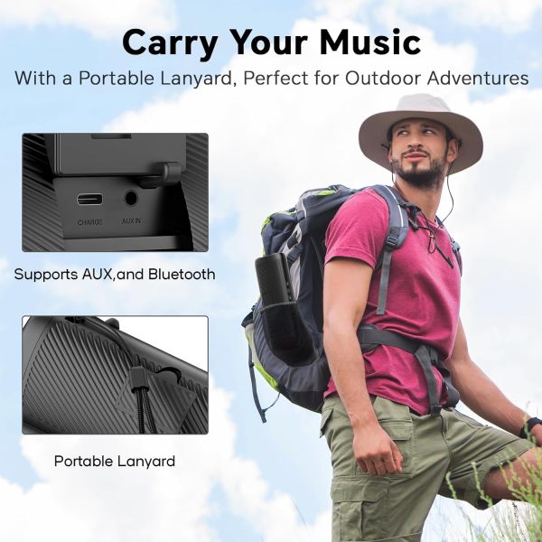 Deeyaple Bluetooth Speaker, Portable Speaker with Lights, IP... - Image 6