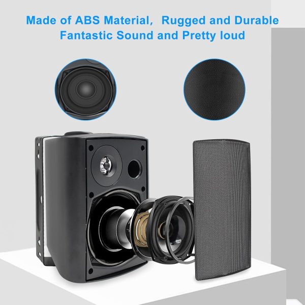 Herdio 5.25 Inches 600 Watts Outdoor Speakers Wired Waterpro... - Image 7