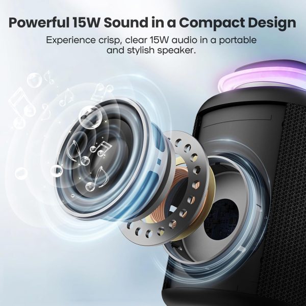 Deeyaple Portable Speaker, Wireless Speaker Bluetooth with L... - Image 2