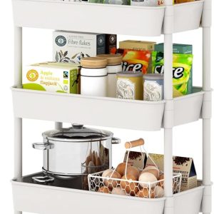 UDEAR 5-Tier Kitchen Rolling Utility Cart,Multifunction Stor...