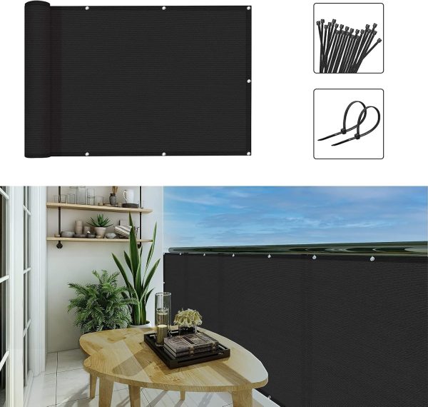 GardenLux 3'x20'Balcony Privacy Screen Cover Fence Cover UV ... - Image 7