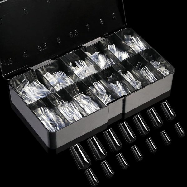 Cycullinyt 250pcs Sculpted Square Medium Soft Gel Nail Tips,... - Image 7
