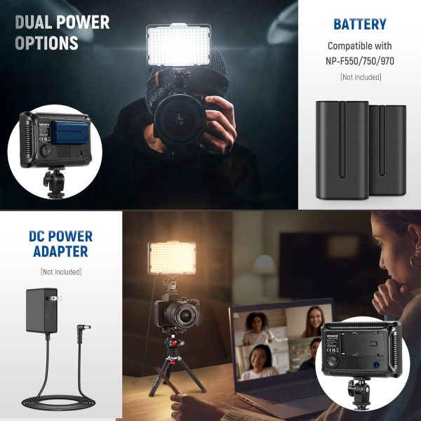 Neewer Photo Studio 176 LED Ultra Bright Dimmable on Camera ... - Image 5