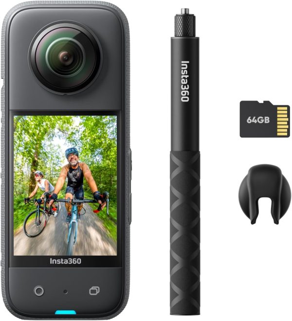 Insta360 Get-Set Bundle- Insta360 X3 Waterproof 360 Action C...