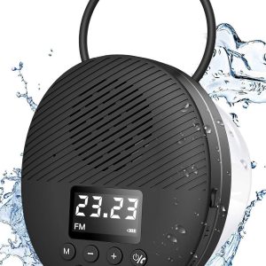 Portable Bluetooth 5.0 Shower Speaker with LED Screen, AGPTE...