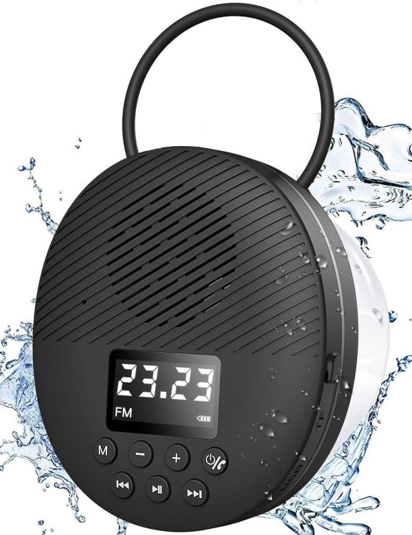 Portable Bluetooth 5.0 Shower Speaker with LED Screen, AGPTE...