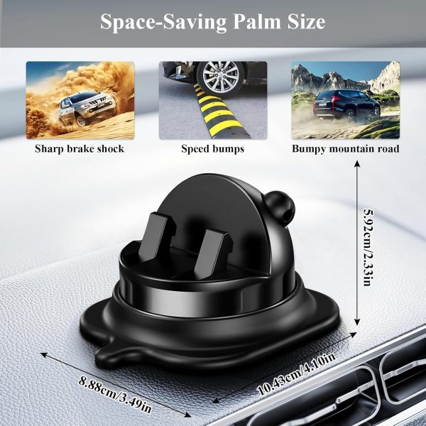 Jemey Car Phone Mount - 360° Rotatable Dashboard Phone Holde... - Image 3