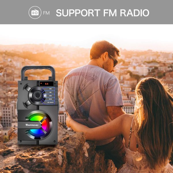 Bluetooth Speaker, Portable Bluetooth Speakers with Subwoofe... - Image 3