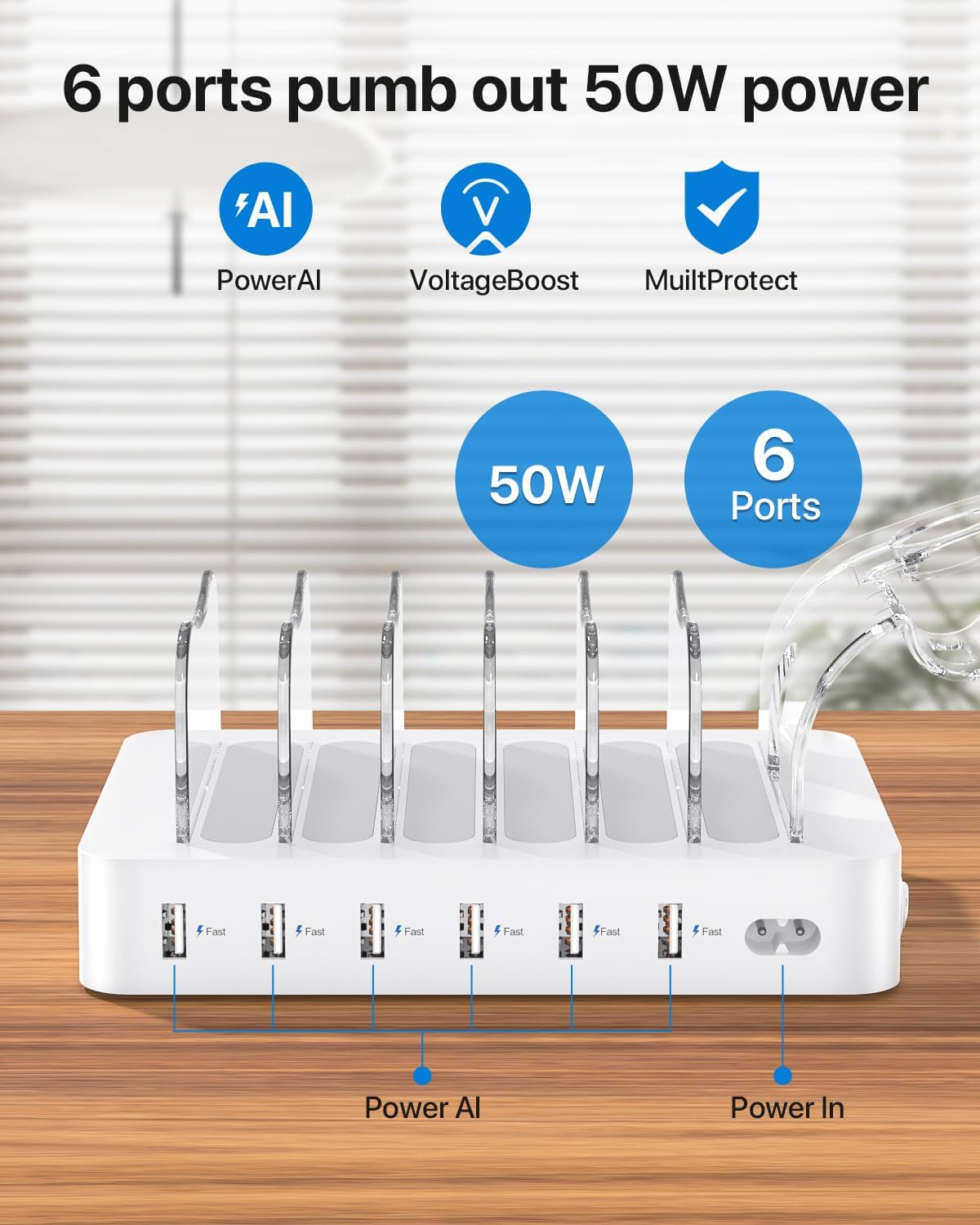 SooPii USB Charging Station Organizer for Multiple Devices, …