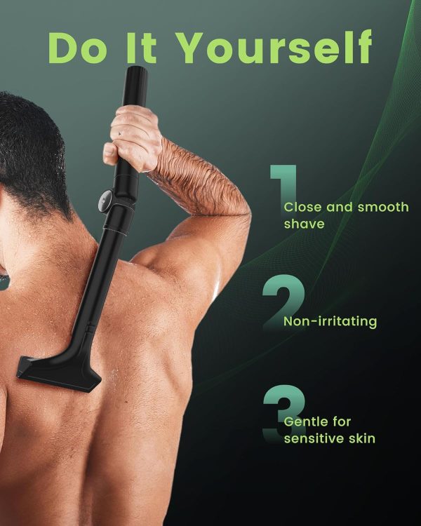 NUBACK Manual Back Shaver for Men with Long Extendable Handl... - Image 8