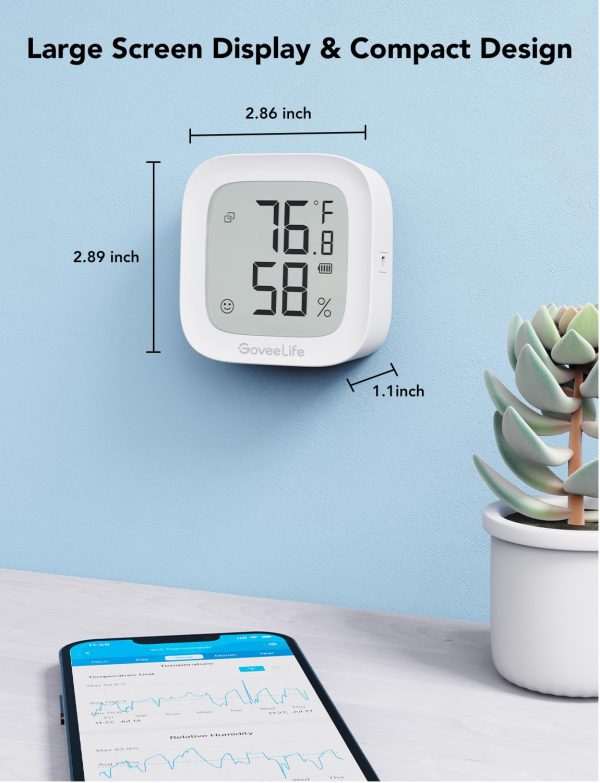 GoveeLife WiFi Thermometer Hygrometer H5103, Indoor Bluetoot... - Image 8