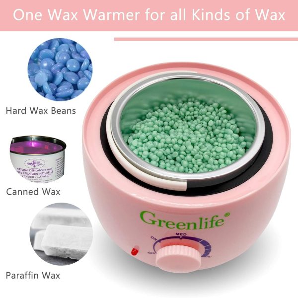 GreenLife® Hair Removal Wax Warmer for Unisex, Home Wax Mach... - Image 2