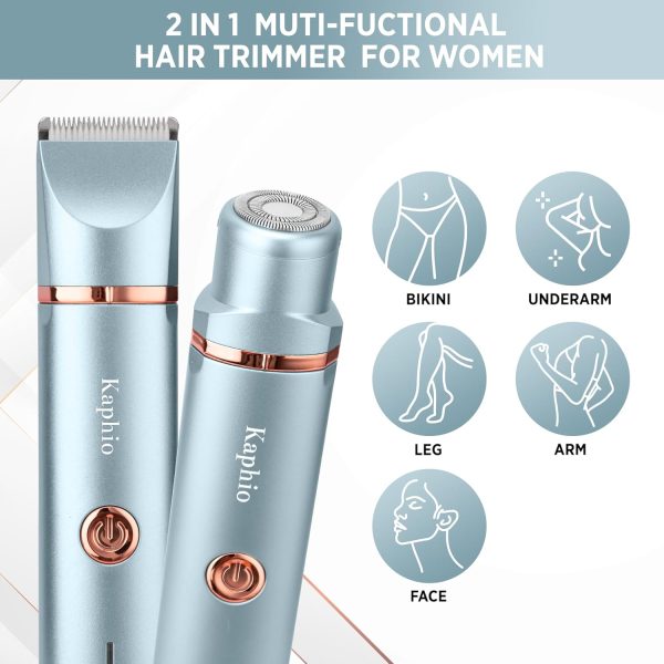 Electric Bikini Trimer Shaver Women: 2 in 1 IPX7 Waterproof ... - Image 5