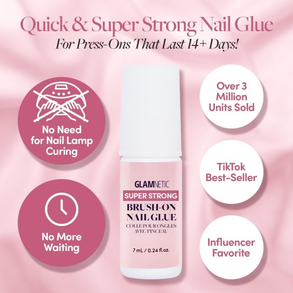 Glamnetic Super Strong Brush On Nail Glue | Brush Tip Applic... - Image 4