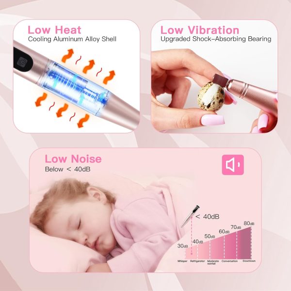 HEBECA Cordless Nail Drill Set - Professional Electric Nail ... - Image 4