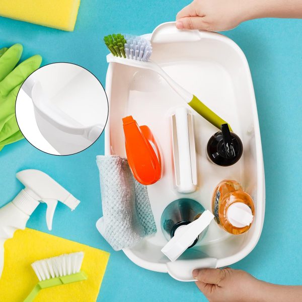 TOPZEA 2 Pack Cleaning Supplies Caddy, Large Plastic Cleanin... - Image 4