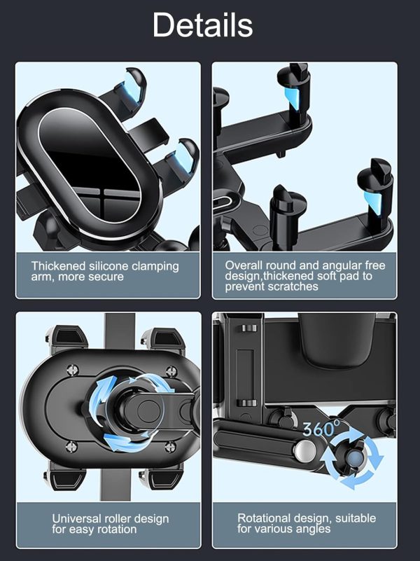XYAJUANG 360°Rotatable and Retractable Car Phone Holder, Mul... - Image 7