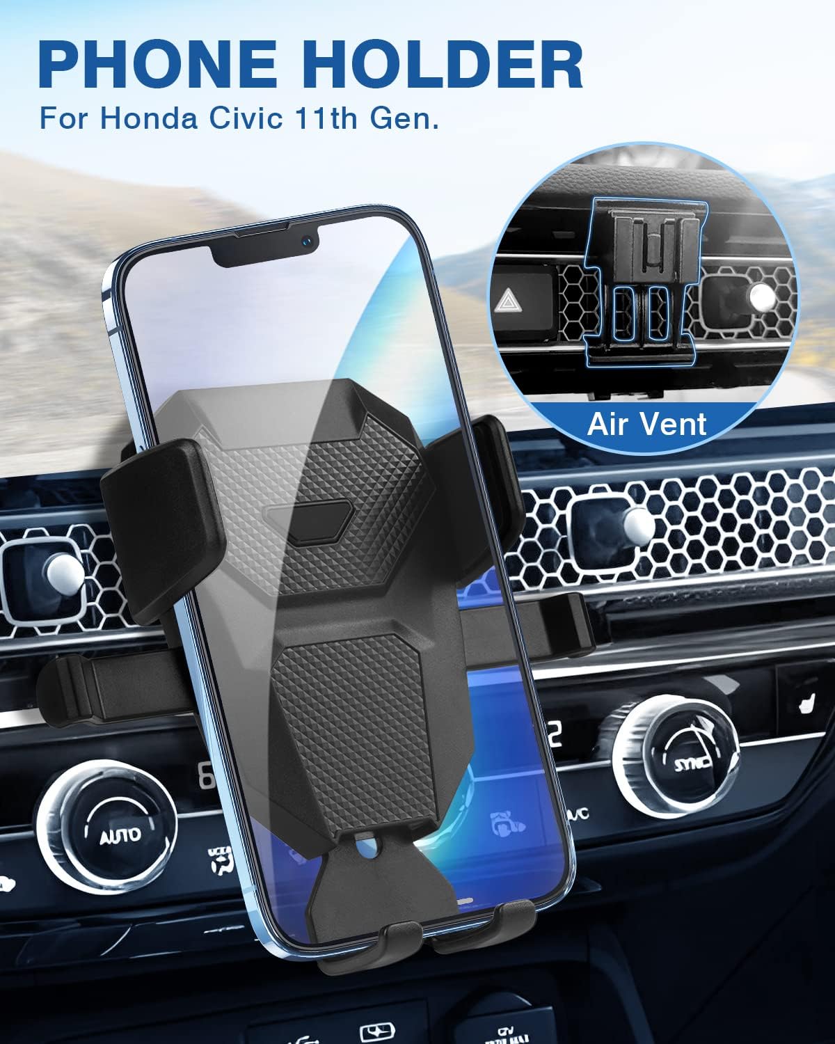 FIILINES Phone Holder for Honda Civic 2022 2023 2024 2025, 3…