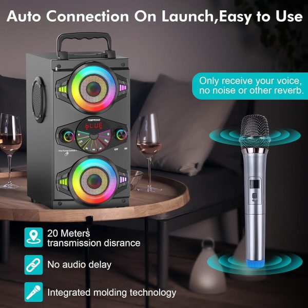 Bluetooth Speakers, 60W Portable Wireless Loud Outdoor Home ... - Image 5