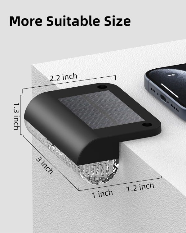 16Pack Solar Lights Outdoor Stair, IP65 Waterproof Solar Pow... - Image 4