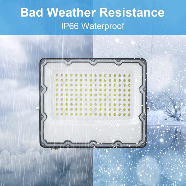 150W Plug in LED Flood Light, Security Lighting Fixtures 300... - Image 5