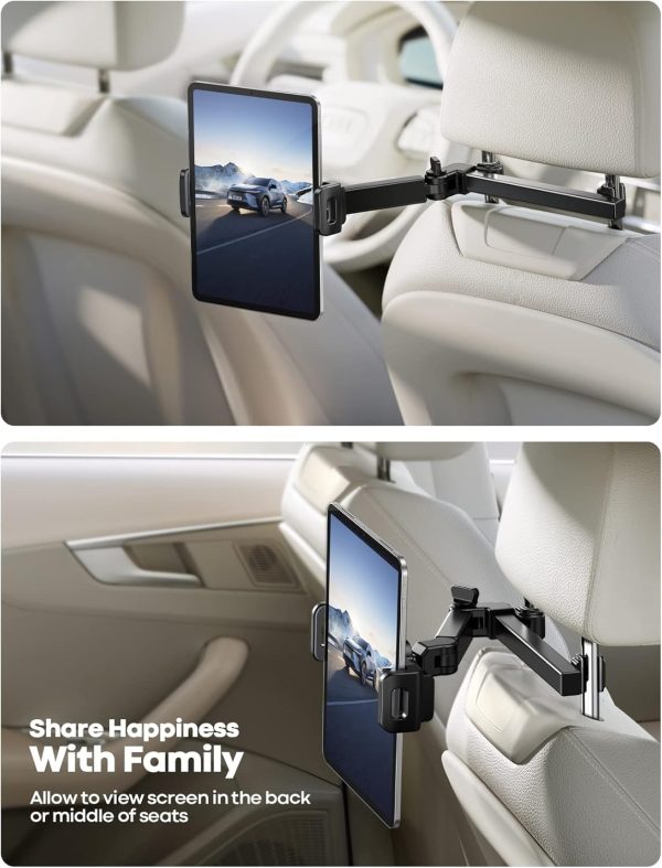 Lamicall Car Headrest Tablet Holder - [Extension Arm] Adjust... - Image 3