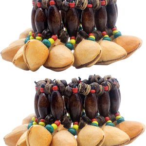 Cacho Seed Rattle Bracelet Anklet, 2 PCS African Tribal Styl...