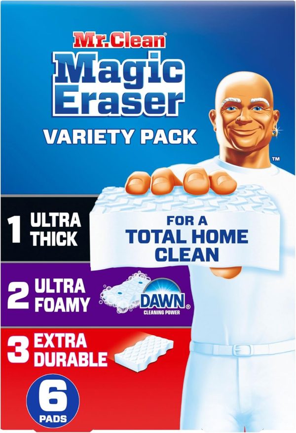 Mr. Clean Magic Eraser Variety Pack with Ultra Thick, Ultra ...