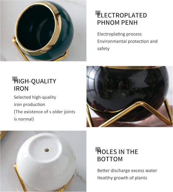 Housewarming Gifts for New Home - 3 Succulent Pots for Plant... - Image 8