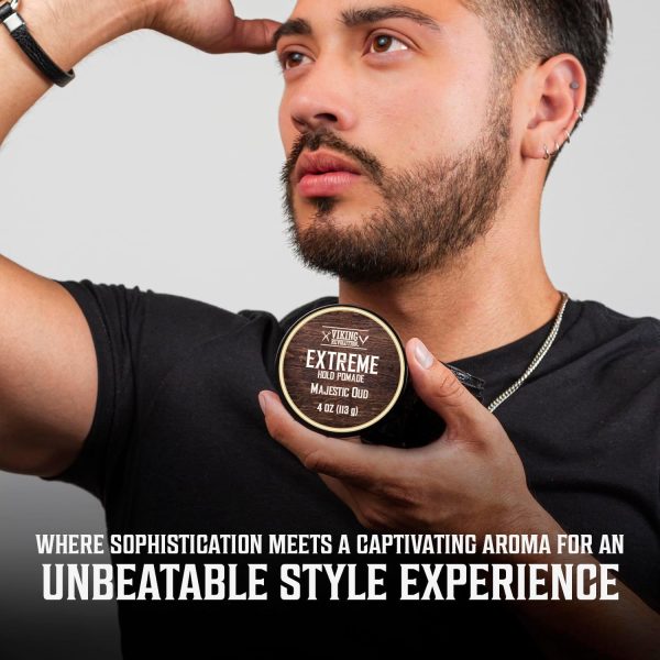 Viking Revolution Majestic Oud Hair Pomade for Men - Extreme... - Image 2