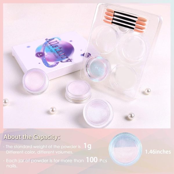Allstarry Chrome Nail Powder Metallic Mirror Effect Pigment ... - Image 5